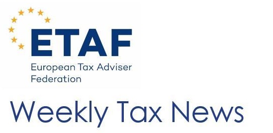 ETAF’s Weekly Tax News – 11 January 2021 
